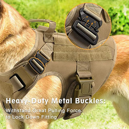 High Quality Tactical Harness and Training Vest For All Dog Breeds