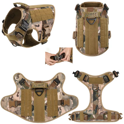 High Quality Tactical Harness and Training Vest For All Dog Breeds