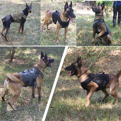 High Quality Tactical Harness and Training Vest For All Dog Breeds