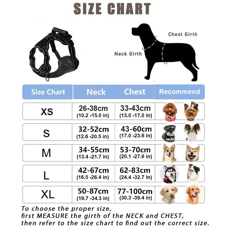 High Quality No Pull Dog Harness For All Breeds